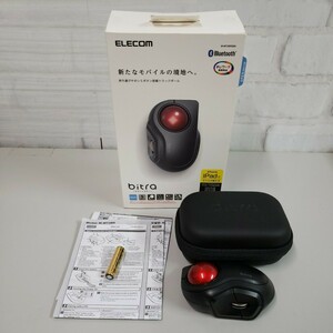 512y2515★エレコム マウス Bluetooth (iOS対応) トラックボール Sサイズ 小型 人差し指 5ボタン 静音 ブラック M-MT2BRSBK