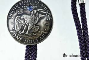 本物のvintage コインを加工した　bowtie ボウタイ　　vintage COIN ネクタイ　11523-494 　父へのプレゼント