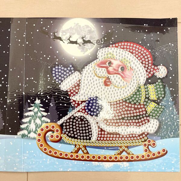 ダイヤモンドアート クリスマスカード作成キットHK037