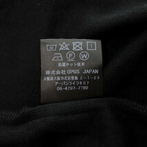 OPUS JAPAN SILK S/S TEE シルク 半袖 カットソー Tシャツ ブラック メンズL_画像5