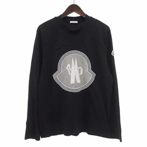 MONCLER 22ss T-SHIRT MANICA LUNGA 長袖 カットソー Tシャツ ブラック メンズM