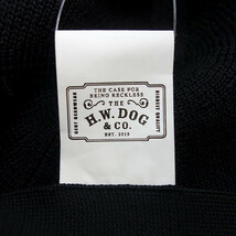 【PRICE DOWN】THE H.W.DOG&CO リネン ベレー帽 キャップ ハット ブラック ユニセックス-_画像3