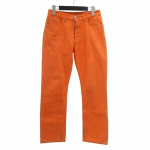 【特別価格】HELMUT LANG オレンジ カラー デニム パンツ オレンジ メンズ28