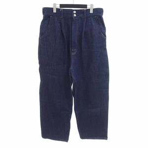 【特別価格】COMME DES GARCONS HOMME 19AW コットン ワイド デニム パンツ インディゴ メンズL