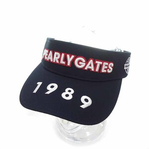 【年末年始大セール】PEARLY GATES GOLF ゴルフ ロゴ メッシュ素材 サンバイザー キャップ