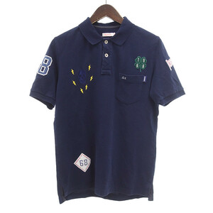 【年末年始大セール】ＳＵＮ68 GOLF POLO ゴルフ ワッペン 半袖 ポロ シャツ