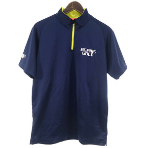 【年末年始大セール】BEAMS GOLF GOLF HALF ZIP POLO ゴルフ ハーフジップ ポロ シャツ