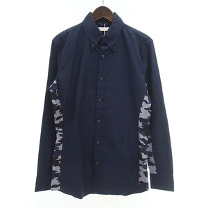 【年末年始大セール】JUN HASHIMOTO SIDE JERSEY CAMO B.D SHIRT カモ 長袖 シャツ