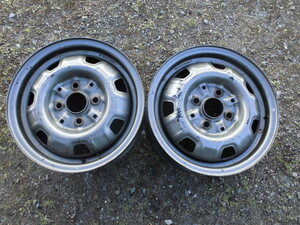  Kanagawa departure * Toyota Corolla steel wheel 13X5.0J PCD100 4H 2 pcs set 