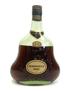 JA'S HENNESSY Hennessy ヘネシー X.O 金キャップ グリーンボトル COGNAC コニャック 旧ボトル 古酒 40度 液漏れ　RK2312023