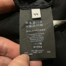 B☆ 高級ラグジュアリー服 'イタリア製' BALENCIAGA バレンシアガ 14年製 モヘヤ混 テーラードジャケット 2ボタン size:44 アウター 紳士服_画像8