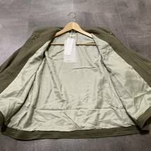 H ☆ 未使用/ 定価67.000円 '洗練されたデザイン' SEEALL シーオール SHAWL COLLAR BLOUSON 比翼 フランネル ジャケット size:2 アウター_画像6