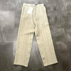 H ☆ 未使用/定価62.000円 '洗練されたデザイン' SEEALL シーオール BYBORRE POCKET WORK PANTS 肉厚 ジャケットニット パンツ 4 ボトムス