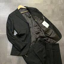 M ☆未使用/ 高級紳士服 '大きいサイズ' BURBERRY LONDON バーバリー × HARRISON 上下 セットアップ ストライプ柄 スーツ 54 イタリア製_画像1