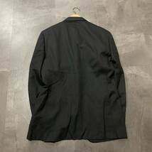 L ☆良品/ 高級感溢れる!! '日本製' BURBERRY BLACK LABEL バーバリー 上下 セットアップ SUPER100'S ストライプ柄 スーツ size:42L 紳士服_画像3