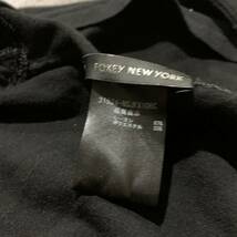 XX ☆美品/ 高級エレガント服 '日本製' FOXEY NEW YORK フォクシー 羽織り ストレッチニット カーディガン size:38 レディース 上着 BLK_画像5