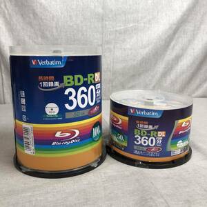 未使用品　Verbatim バーベイタム 1回録画用 ブルーレイディスク BD-R DL 50GB ホワイトプリンタブル 片面2層 1-6倍速 148枚セット