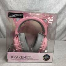 未開封品　Razer Kraken Kitty Quartz Pink ゲーミングヘッドセット USB THX7.1 ネコミミ Chroma RZ04-02980200-R3M1_画像2