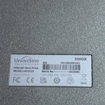 UnionSine 外付け ハードディスク超薄型外付けHDDポータブルハードディスク 500GB 2.5インチ HD2510_画像3
