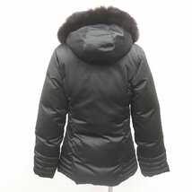 IT3S952LH9D7 即決 本物 国内正規品 MONCLER モンクレール TANZ タンツ ダウンジャケット 46323 サイズ２ブラック フード ファー 茶タグ_画像2