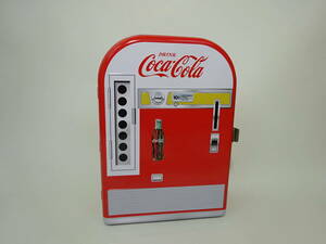 京都６★ コカ・コーラ ベンディングマシン CAN 貯金箱 小物入れ 自動販売機 Coca-Cola 