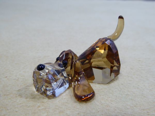 SWAROVSKI/スワロフスキー 置物 インテリア バセットバウンド 645J