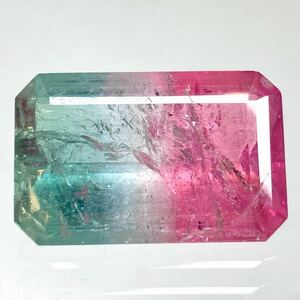 豪華!!［天然パーティーカラートルマリン18.112ct］D 3.6g 約20.7×13.4mmソーティング付 ルース 裸石 宝石 jewerl tourmaline EB5/EC6