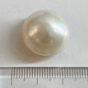 ［マベパール5.4g］D 27ct 19.3×19.3mm ルース 裸石 宝石 pearl 真珠 DE5/DE5