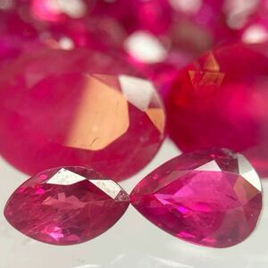 ［天然ルビーおまとめ］ D 20ct 裸石 宝石 ruby コランダム 紅玉 jewelry corundum ジュエリー DD5 ②