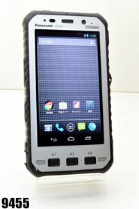 [ジャンク] au SIMロックあり Panasonic TOUGHPAD FZ-X1 32GB FZ-X1AKAAACJ[防水キャップ破損][9455]