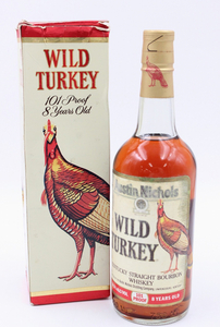 【行董】 ☆未開栓☆ WILD TURKEY 8年 ワイルドターキー バーボンウイスキー 750ml 50.5% アルコール お酒 AF944BOM89