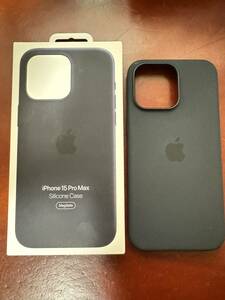 Apple純正 iPhone15Pro MAX シリコンケース ブラック