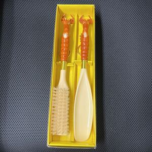 BRUSH＆SHOEHORN ブラシ 靴べら セット 鹿　昭和レトロ