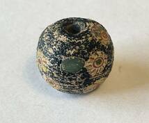 Glass Mosaic Bead North-Central Europe c.1st century-5th century H.2.2cm D.2.6cm F_画像7