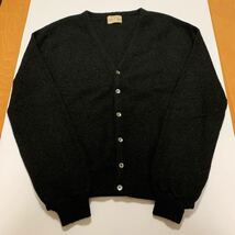 60s ARROW アルパカカーディガン BLACK ALPACA Lサイズ ビンテージ アロー vintage モヘアカーディガン 古着_画像5