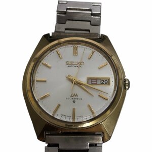 【中古品】 SEIKO 腕時計 automatic 23 jewels ゴールド クオーツ 自動巻き 裏蓋社名刻印 ベルト社外 本体のみ N53918RD