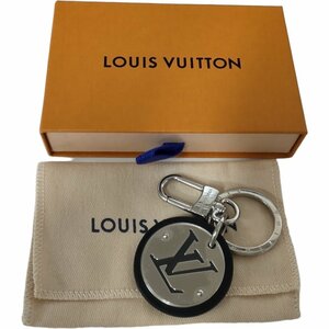 【中古品】LOUIS VUITTON ルイヴィトン キーホルダー M00741 ブラックｘシルバー チャーム 箱あり L56095RK