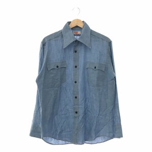 ◆中古品◆Levi's リーバイス サドルマン 70s シャンブレーシャツ 長袖シャツ LARGE メンズ ワークシャツ Q14669NSS