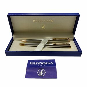 【中古品】WATERMAN ウォータマン ボールペン2本セット ゴールド 筆記確認済 箱あり hiL3745RO