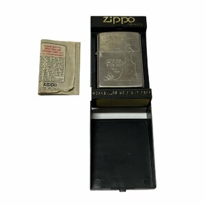 【中古品】ZIPPO ジッポ 自由の女神 シルバー ケース入り 火花〇 オイルライター 喫煙グッズ hiL3740RO