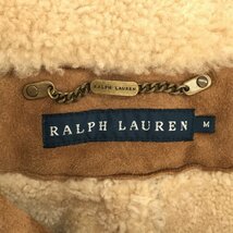 ◆中古品◆RALPH LAUREN ラルフローレン ムートンジャケット コート キャメル メンズ Mサイズ R53768NSS_画像4