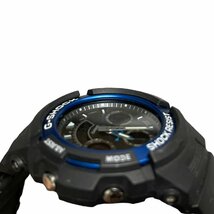 【中古品】CASIO G-SHOCK カシオ AW-591 ブラックxブルー アナデジ クオーツ メンズ腕時計 箱なし 本体のみ L55517RD_画像6