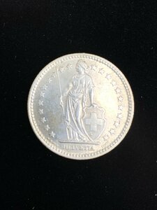 aet12-5 スイス 2フラン銀貨 10.0g 1957年