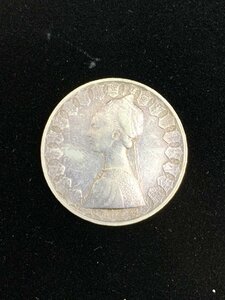 aet12-4 イタリア 貴婦人 500リラ 銀貨 R 1959年 REPVBBLICA ITALIANA 貨幣 外国銭 コイン