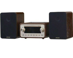 ●SANSUI 真空管ハイブリッドアンプ搭載CDステレオシステム SMC-300BT ブラウン