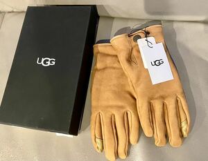 UGG アグ タブド スプライス レザー グローブ M チェスナット Tabbed Splice Leather Glove