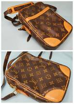 【美品1円～】LOUIS VUITTON ルイヴィトン モノグラム ダヌーブ M45266クロスボディ ショルダーバッグ ポシェット ブラウン系_画像2