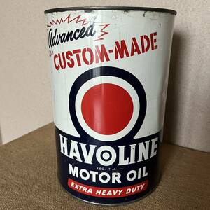 ハボリン オイル缶 / HAVOLINE Motor Oil Can Advanced Custom-made Vintage