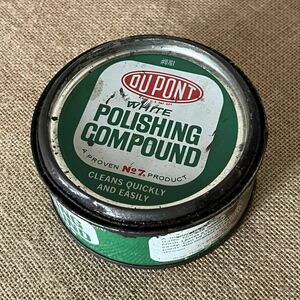 デュポン ポリッシングコンパウンド缶 / DUPONT White Polishing Compound solid Vintage