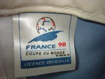 ★【逸品堂】★ 新品 ユーズド扱い サッカー 1998年フランスワールドカップ FRANCE キャップ 帽子 日除け珍品 刺繍 柄模様 アルゼンチンARG_画像7